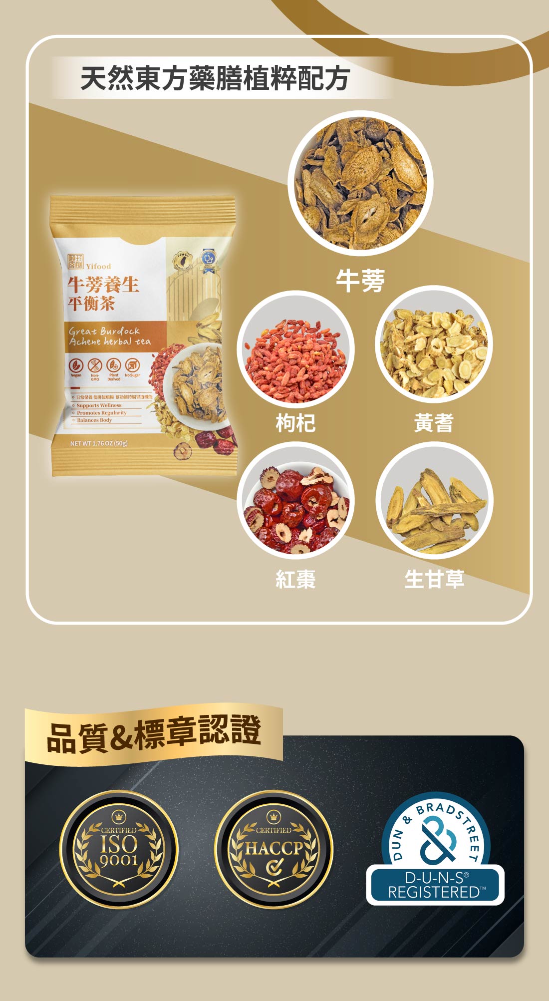 牛蒡養生保健茶 成分